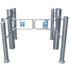 Alta calidad swing gate/supermercado swing mecánico puerta acero inoxidable puerta